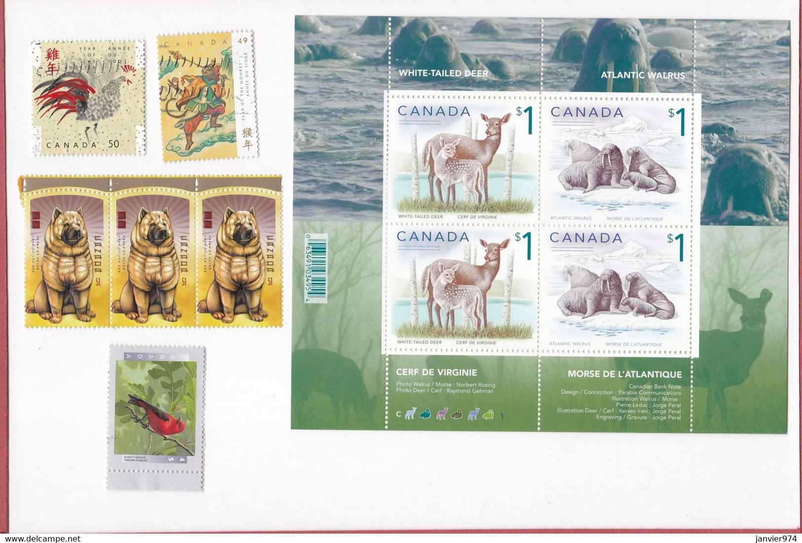 Canada ,  Plusieurs Blocs , Soit Au Total 86 Timbres Neufs , Voir 20 Scan Recto Verso. - Blocks & Sheetlets