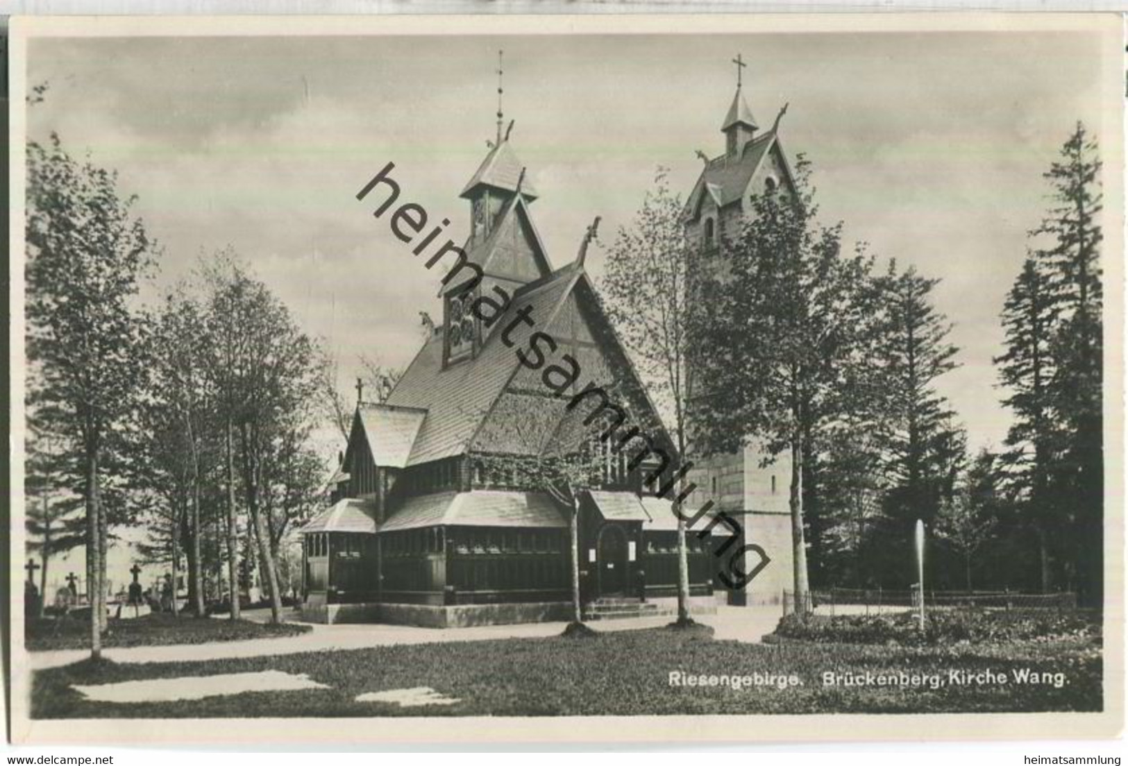 Riesengebirge - Kirche Wang - Brückenberg - Verlag Paul Wenzel & Sohn Krummhübel - Foto-AK Ca. 1930 - Schlesien