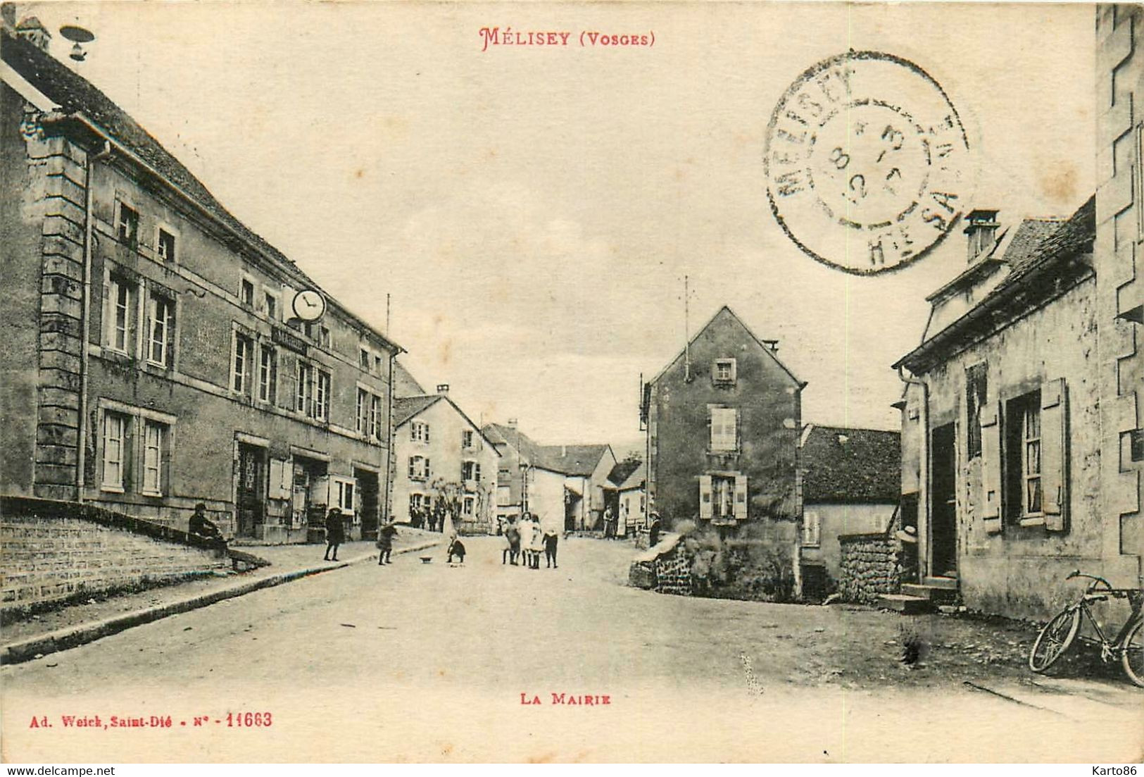 Mélisey * Rue Place Et La Mairie * Hôtel De Ville - Mélisey