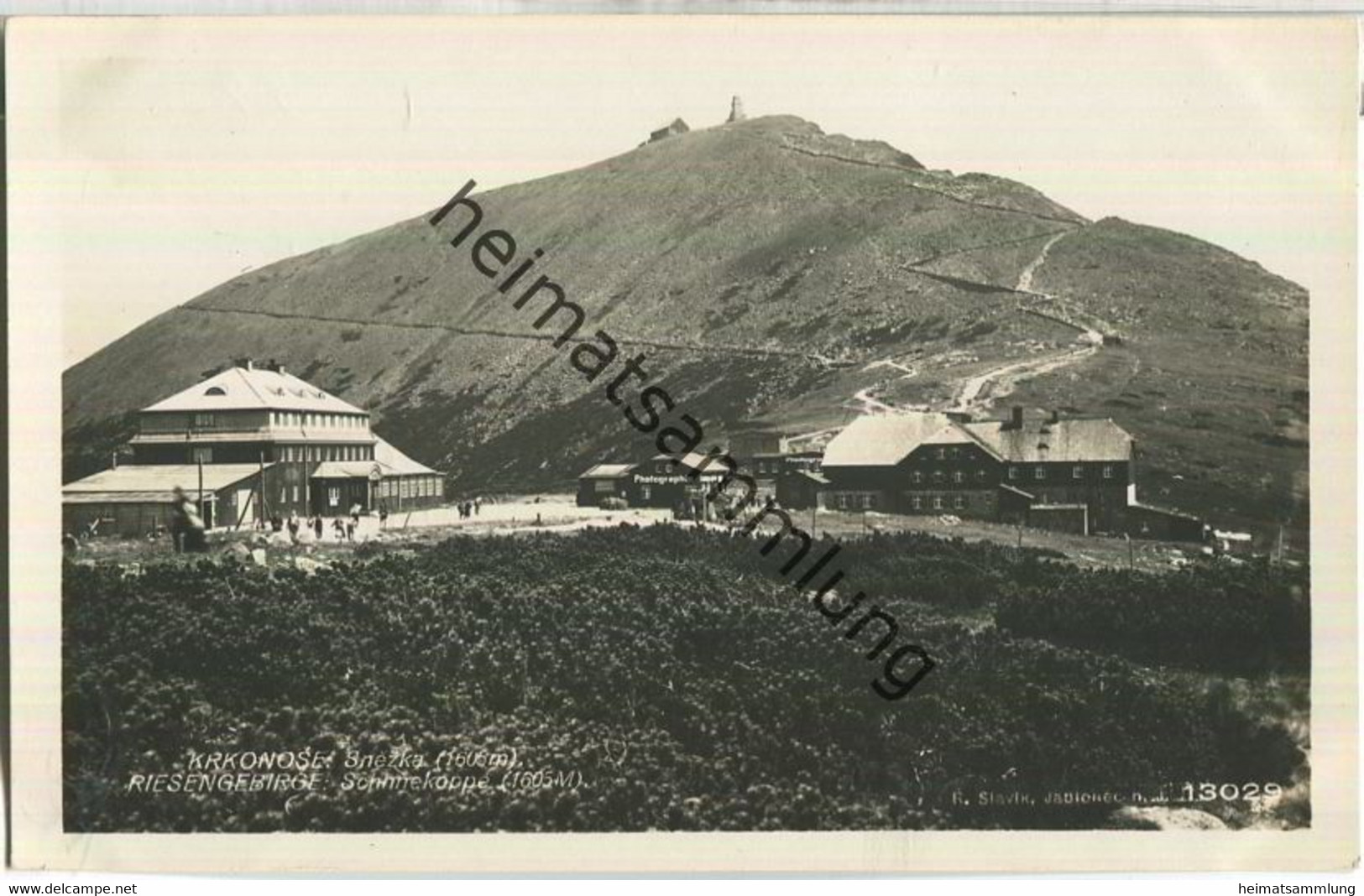 Riesengebirge - Schneekoppe - Krkonose Snezka - Verlag Foto Fon Praha - Foto-AK Ca. 1930 - Schlesien