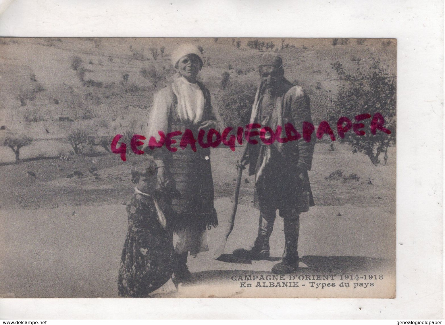 ALBANIE - CAMPAGNE D' ORIENT 1914-1918- TYPES DU PAYS - Albanie