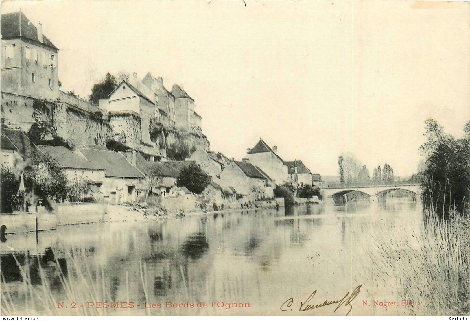 Pesmes * Vue Sur Les Bords De L'ognon * Pont - Pesmes