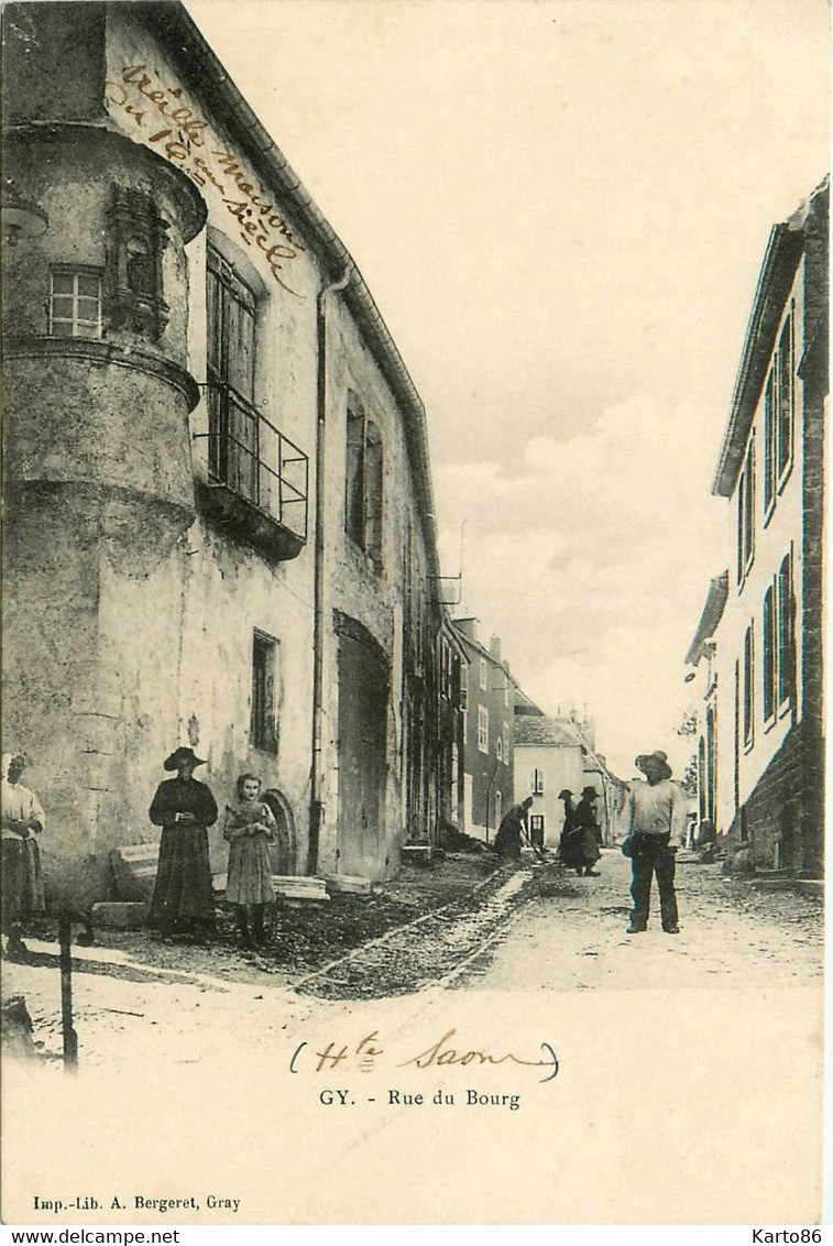 Gy * La Rue Du Bourg * Villageois - Gy