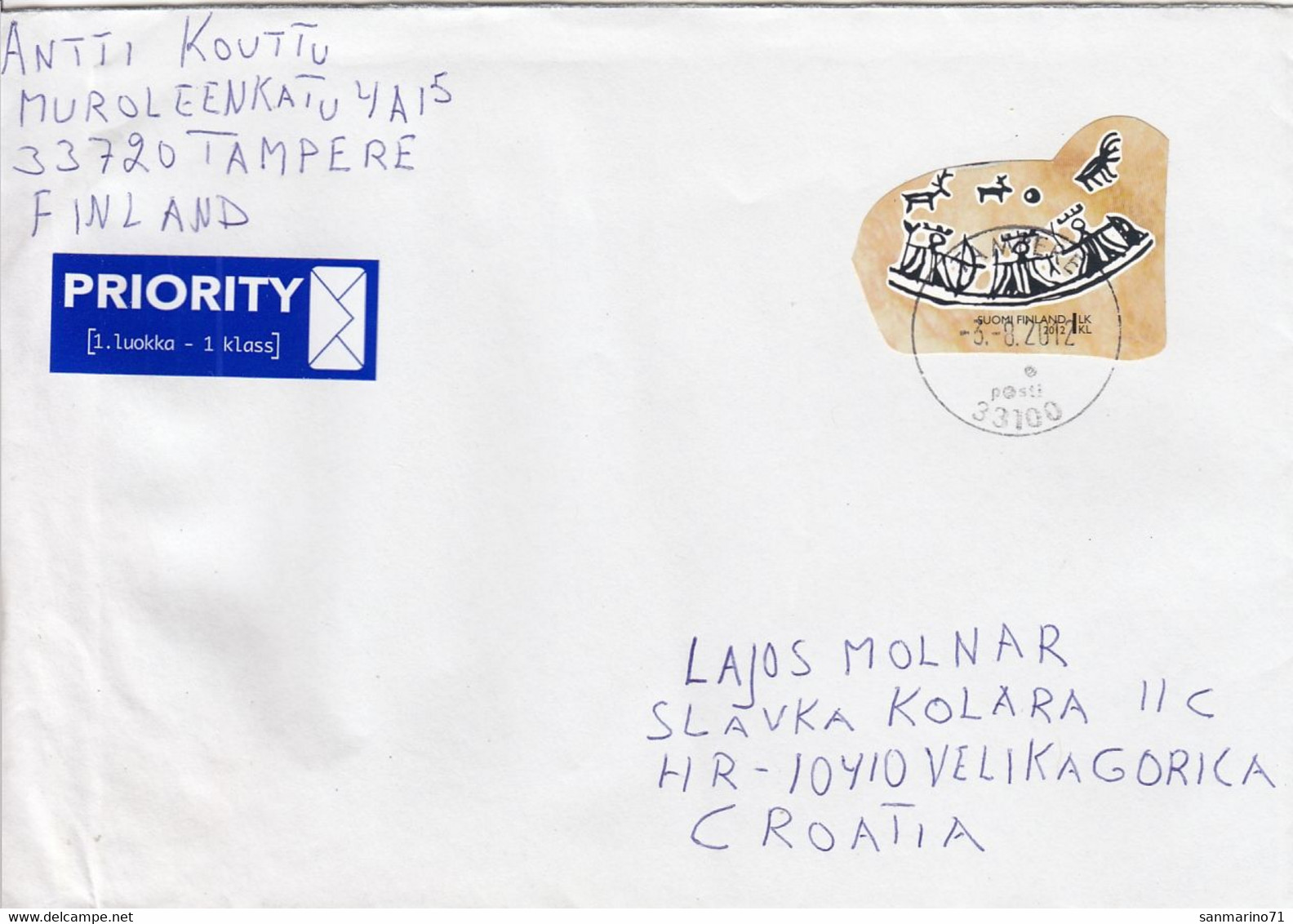 FINLAND Cover Letter 130,box M - Briefe U. Dokumente