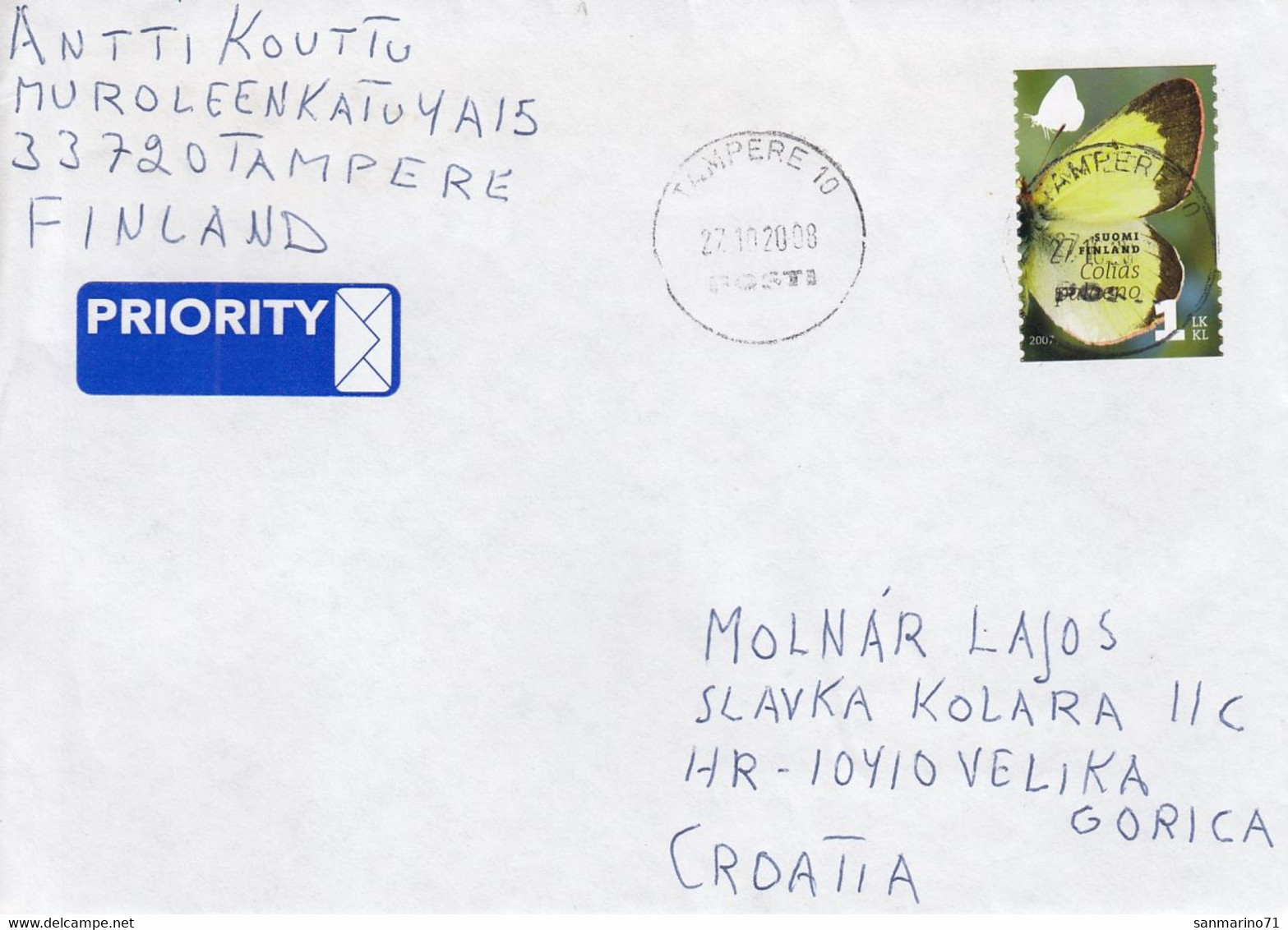 FINLAND Cover Letter 131,box M - Storia Postale