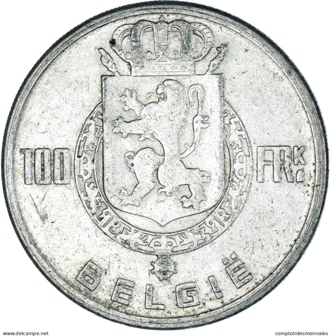 Monnaie, Belgique, Régence Prince Charles, 100 Francs, 100 Frank, 1949 - 100 Franc