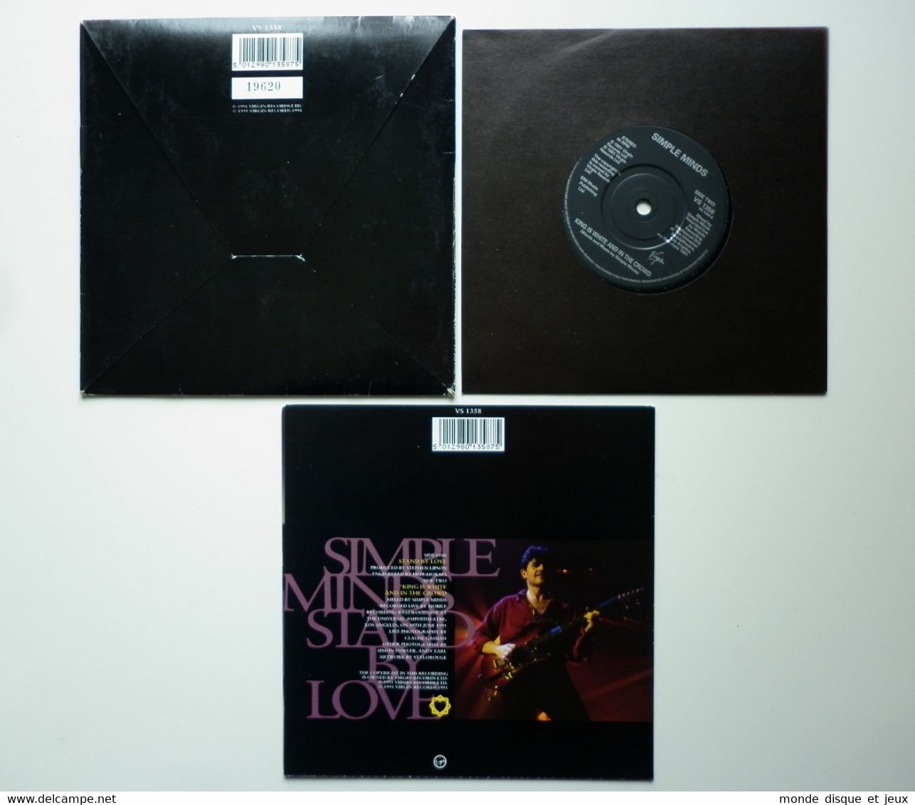 Simple Minds 45Tours SP Vinyle Stand By Love + Poster + Enveloppe - 45 T - Maxi-Single