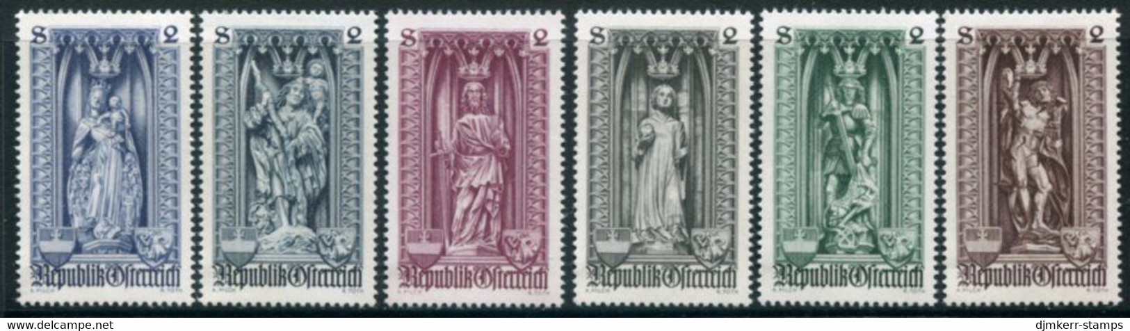 AUSTRIA 1969 500th Anniversary Of Vienna Diocese MNH / **.  Michel 1284-89 - Unused Stamps