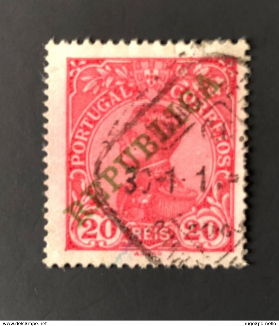 PORTUGAL, Used Stamp , « D. MANUEL II » With Overprint "REPUBLICA", 20 R., 1910 - Used Stamps