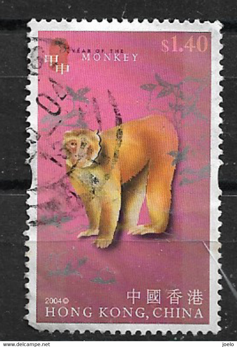 HONG KONG 2004 YEAR OF THE MONKEY - Used Stamps