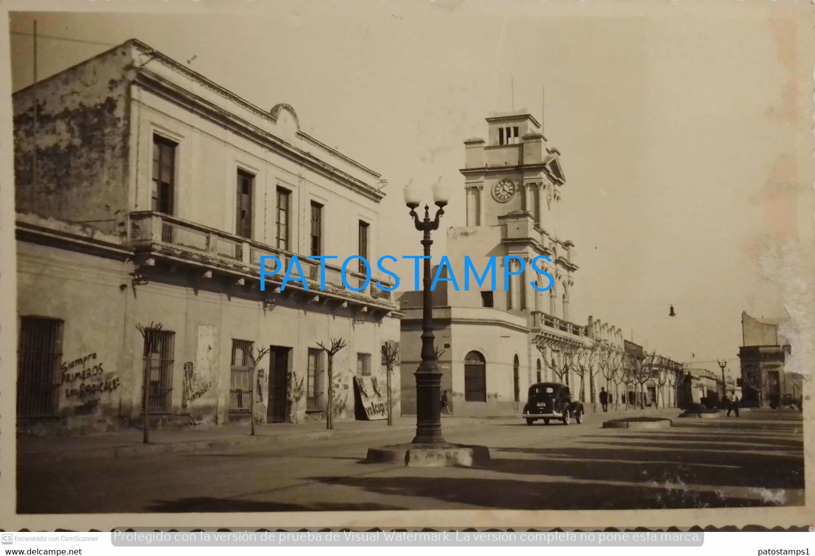 193608 ARGENTINA ENTRE RIOS CONCEPCION DEL URUGUAY JEFATURA DE POLICIA POLICE DAMAGED POSTAL POSTCARD - Argentina