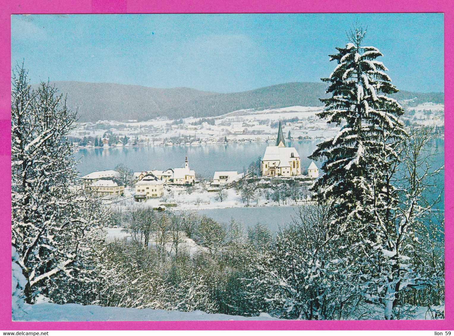 281131 / Austria Maria Wörth - Wörthersee Kärnten Winter Panorama  , PC 103 Karnet Österreich Autriche - Maria Wörth