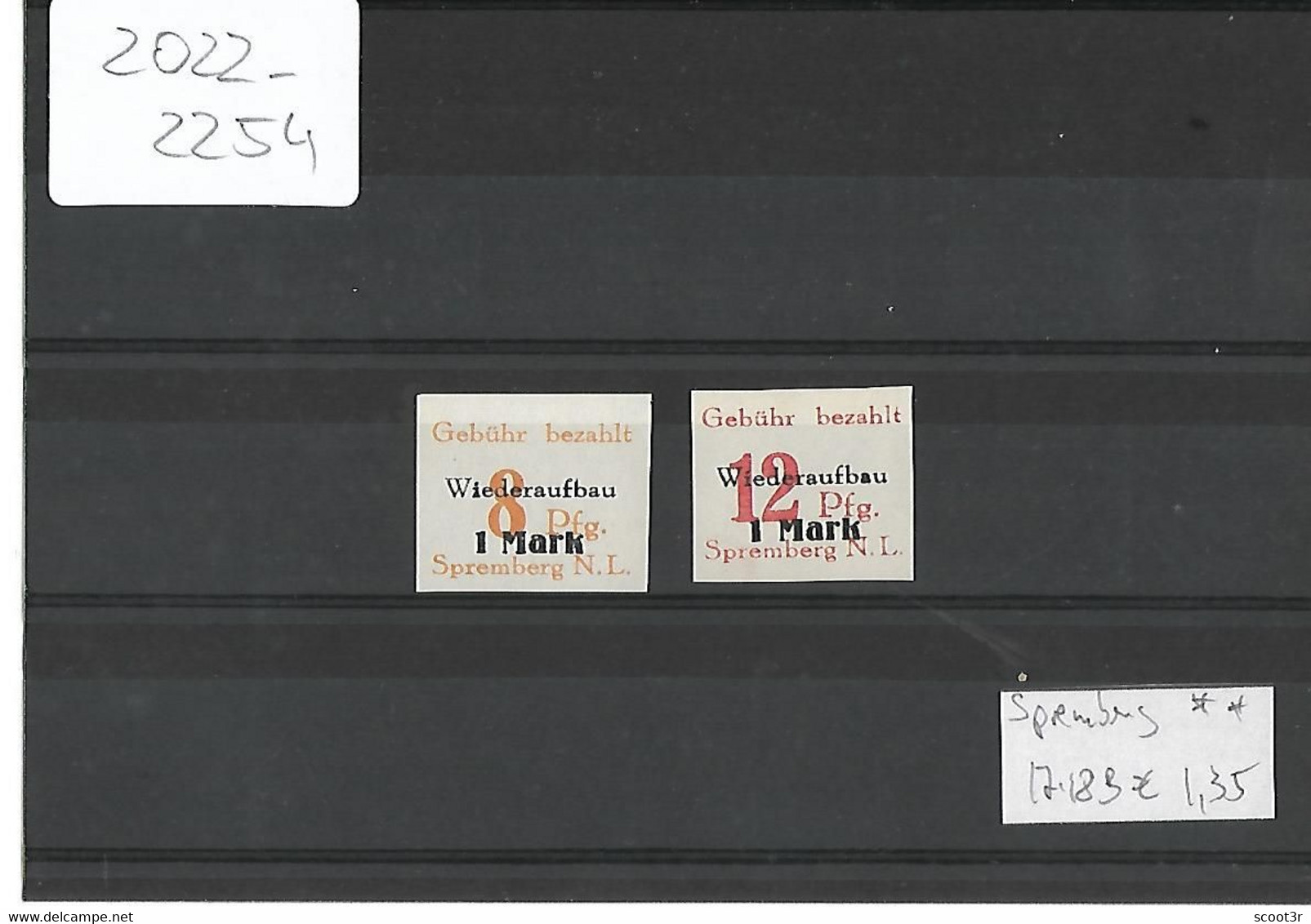 Lokalpost, Spremberg, Michel Nr. 17-18B, Postfrisch  Selten Im Angebot, Siehe Photo - Mint