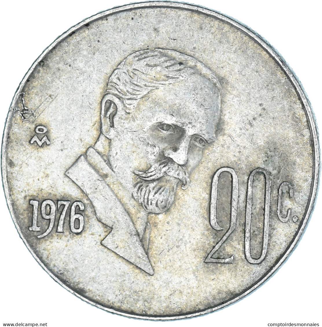 Monnaie, Mexique, 20 Centavos, 1976 - Mexique