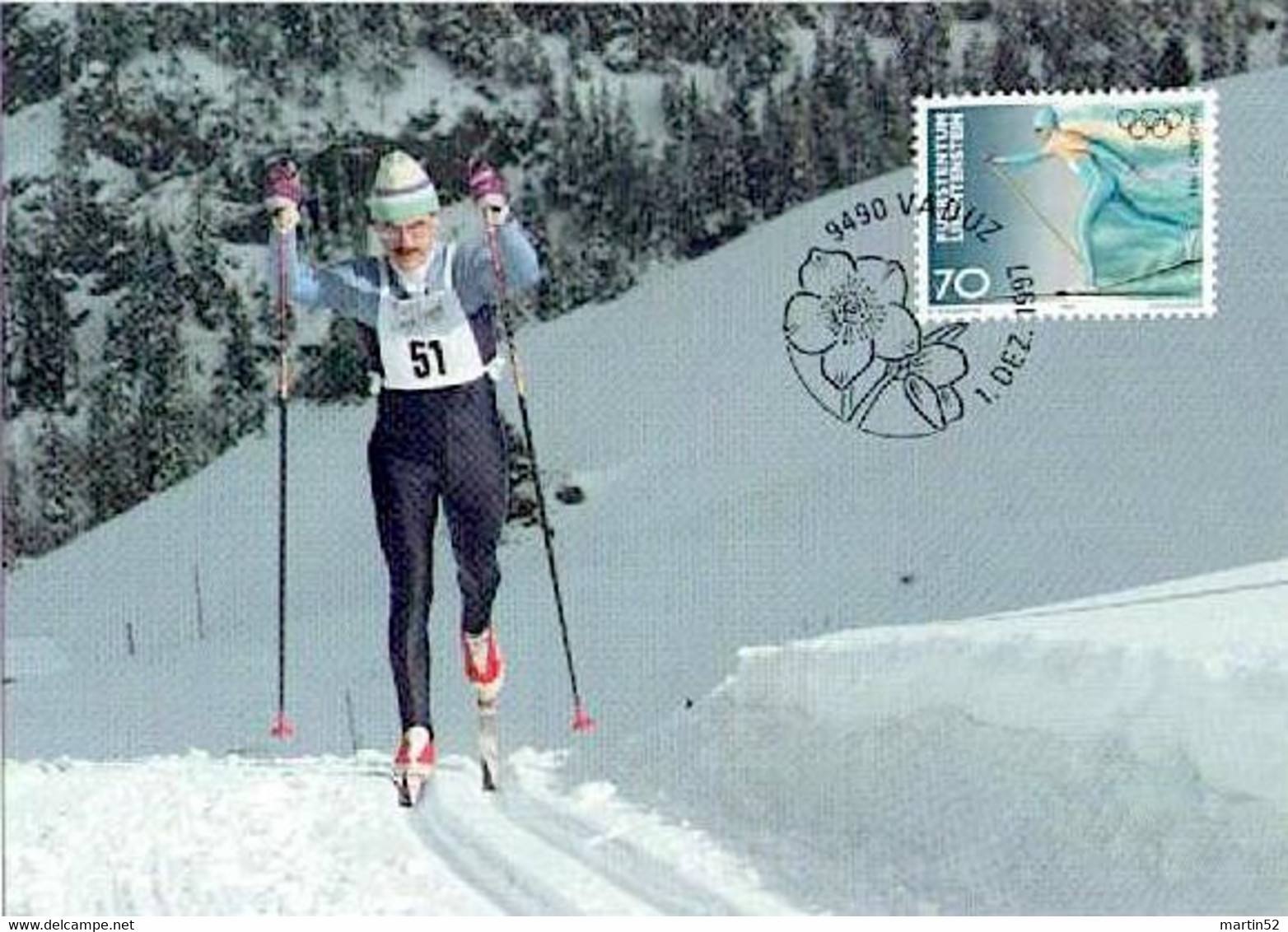 Liechtenstein 1997: Winter-Olympiade Nagano Zu 1104-1106 Mi 1162-1164 Yv 1103-1105 MK-Set CM N° 155 (Zu CHF 8.00) - Winter 1998: Nagano