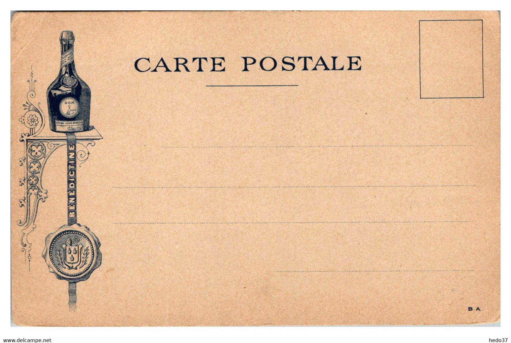 Carte Publicitaire - Bénédictine - Fécamp - Werbepostkarten