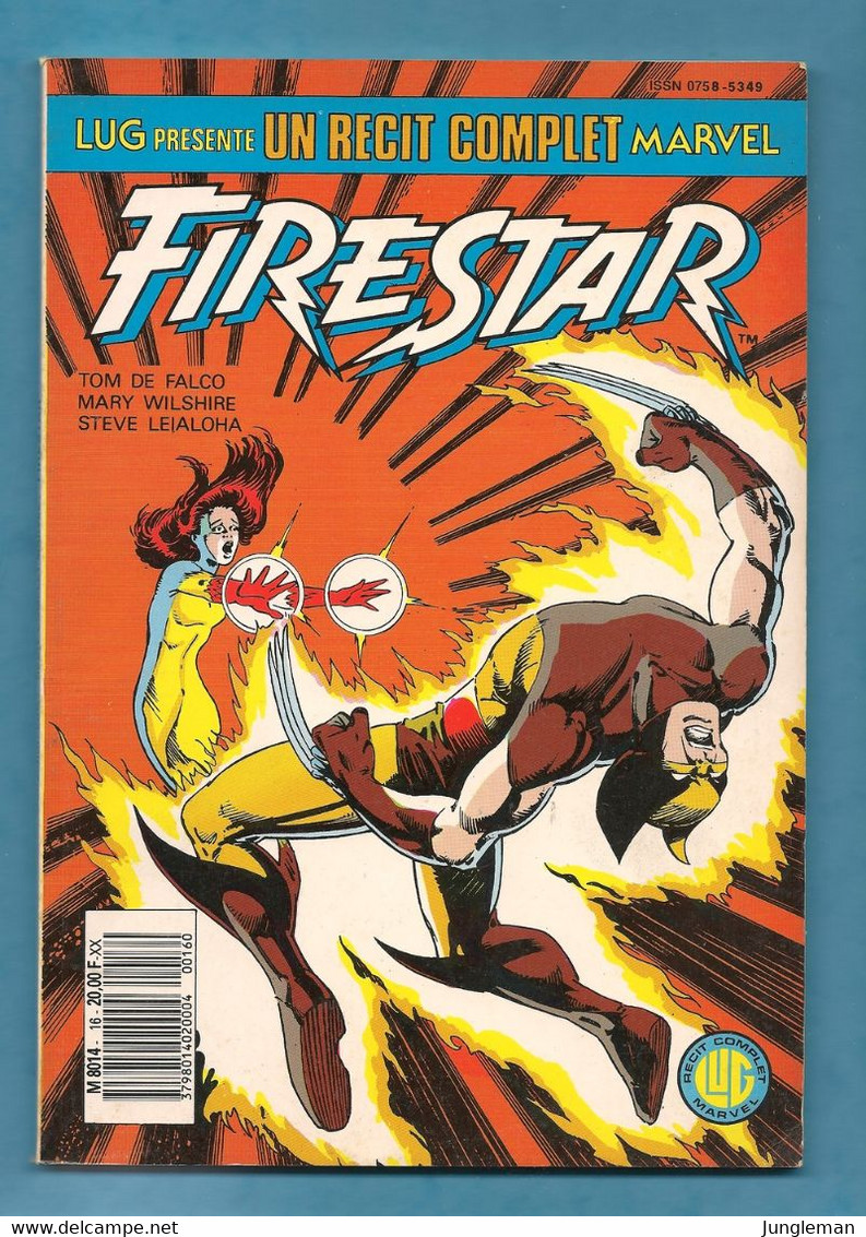 Firestar - Récit Complet Marvel N° 16 - Editions Lug à Lyon - Novembre 1987 - TBE - Lug & Semic