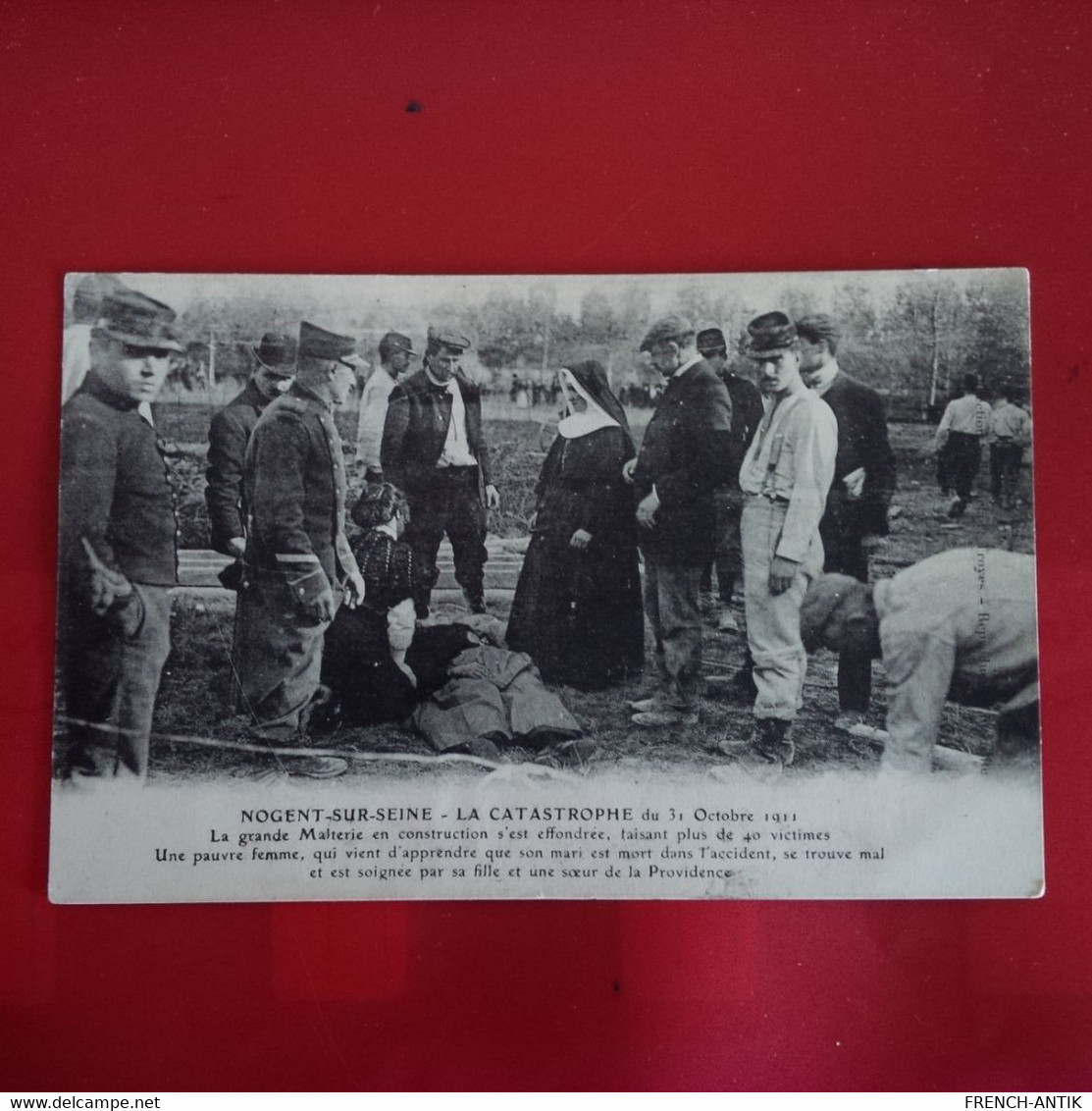 NOGENT SUR SEINE LA CATASTROPHE 1911 LA GRANDE MALTERIE UNE PAUVRE FEMME - Nogent-sur-Seine