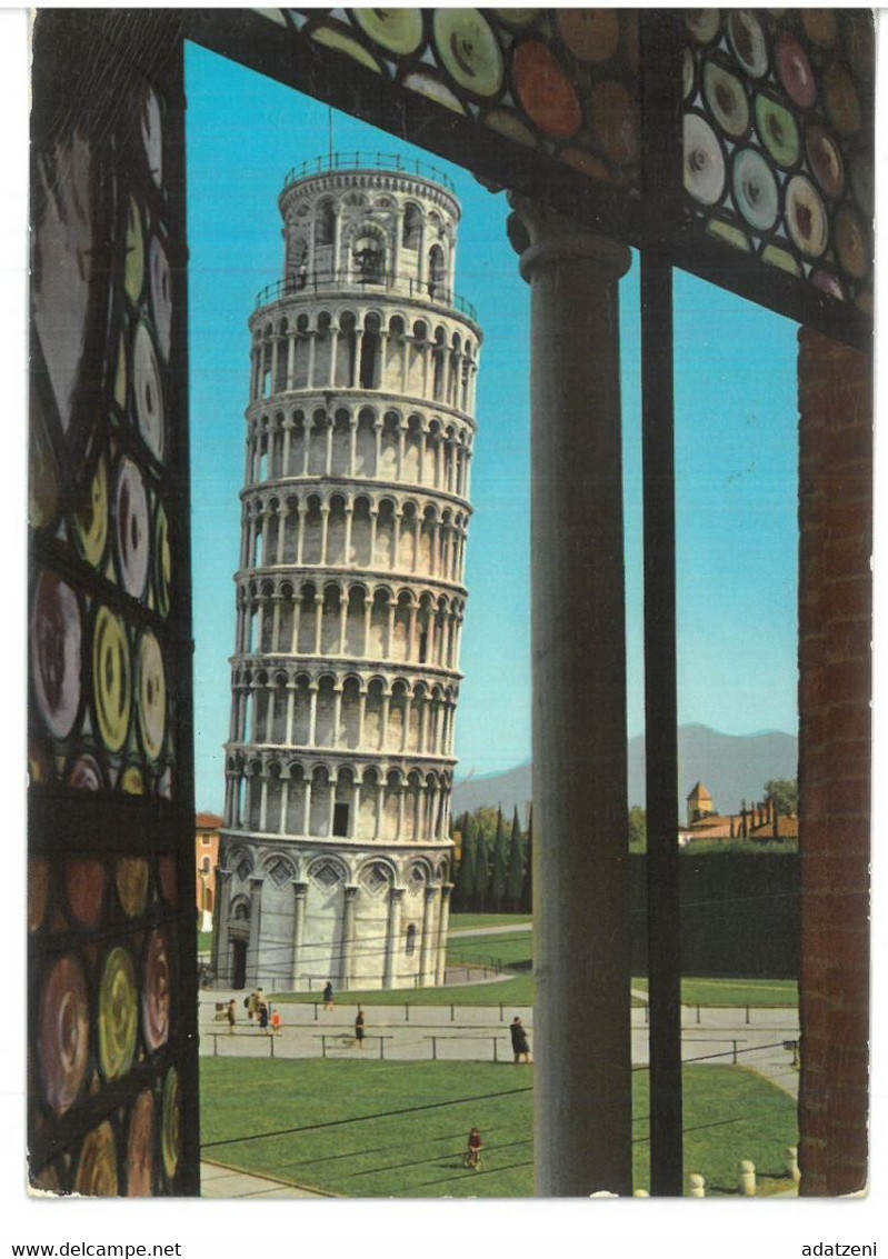 BR652 Pisa Veduta Caratteristica Della Torre Pendente Viaggiata 1968 Verso Roma - Pisa