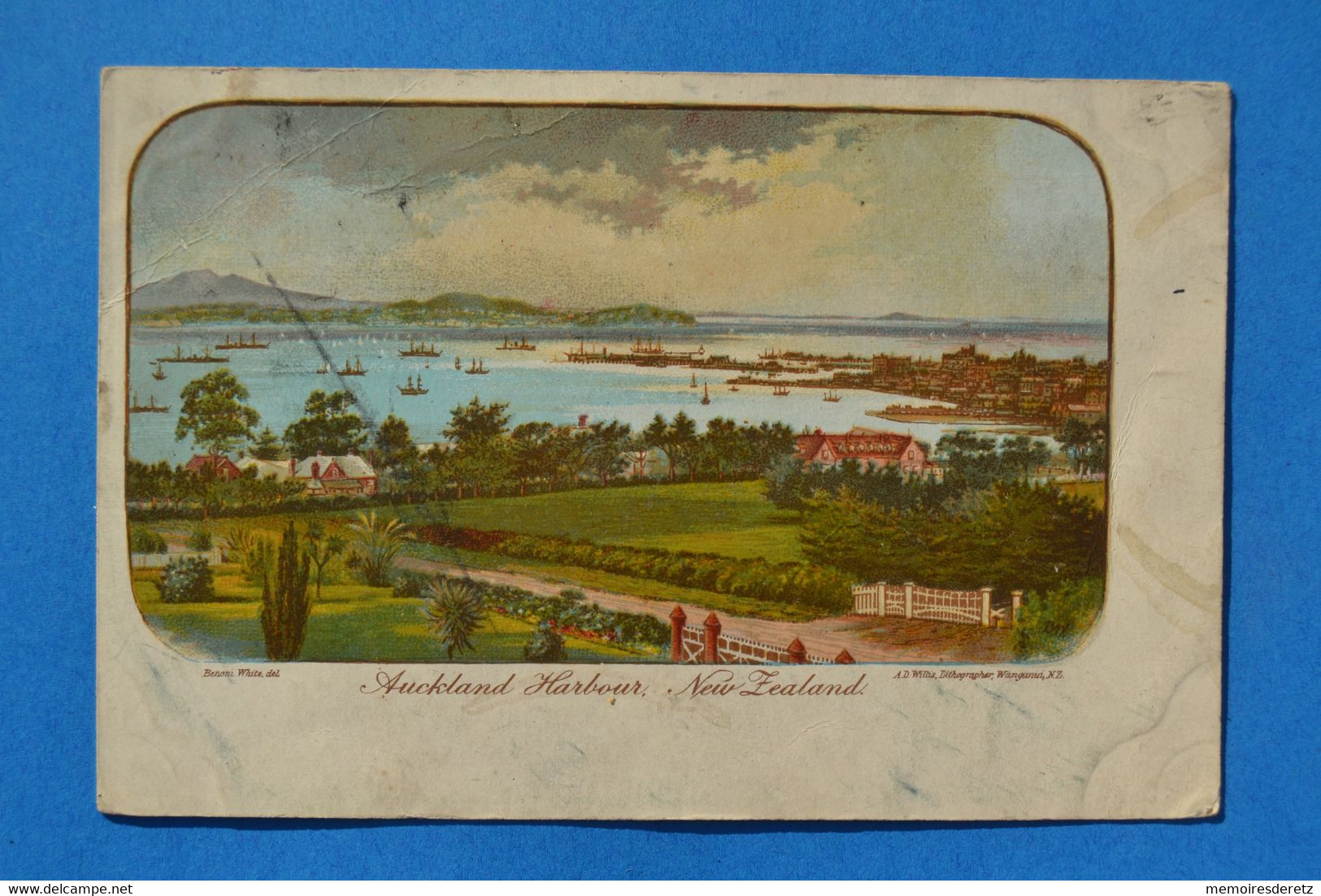 CPA Carte Postale Nouvelle-Zélande New-Zeland Auckland Harbour - Vers 1900 - Nieuw-Zeeland