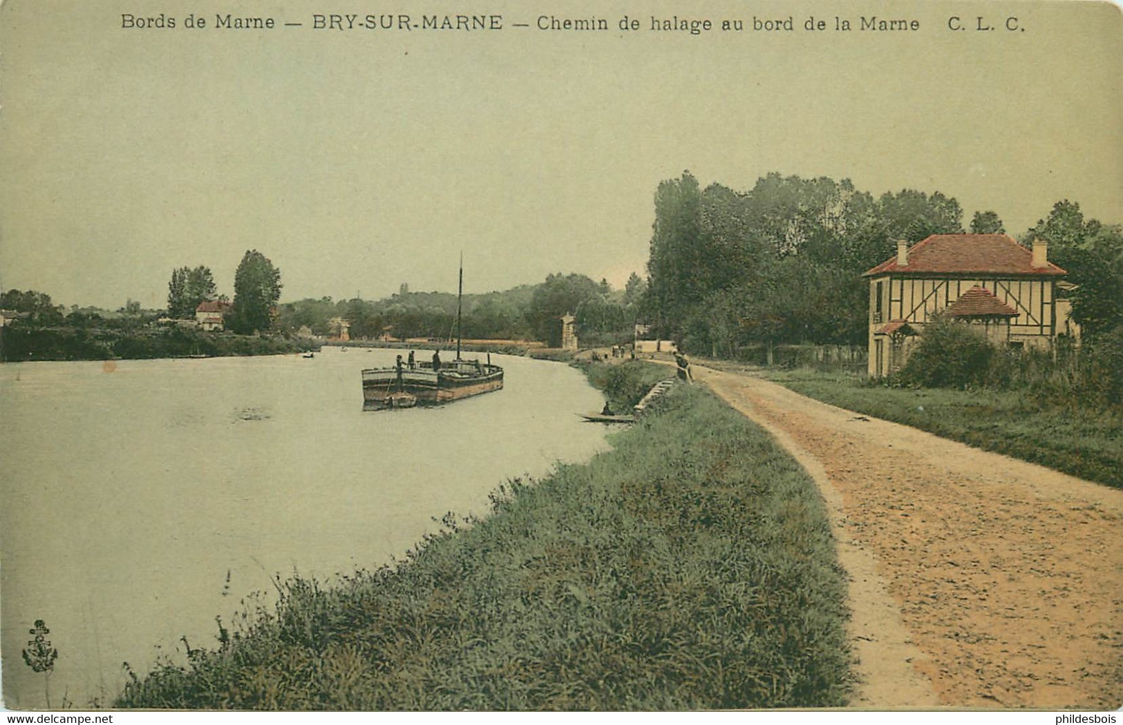 VAL DE MARNE  BRY SUR MARNE  Chemin De Halage (péniche) - Bry Sur Marne