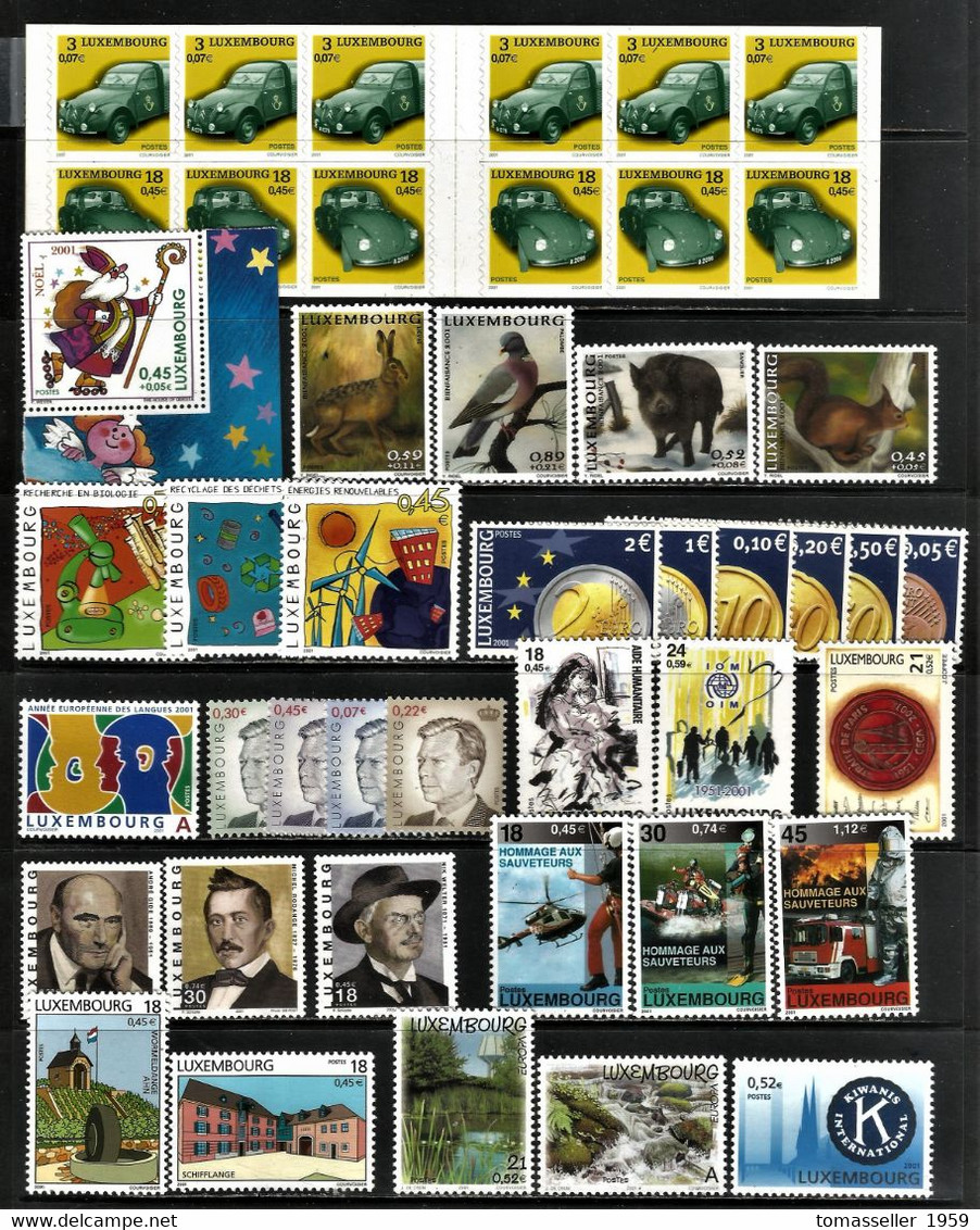 Luxembourg-8 Years ( 1994-2001 ) .Almost 100 issues.MNH