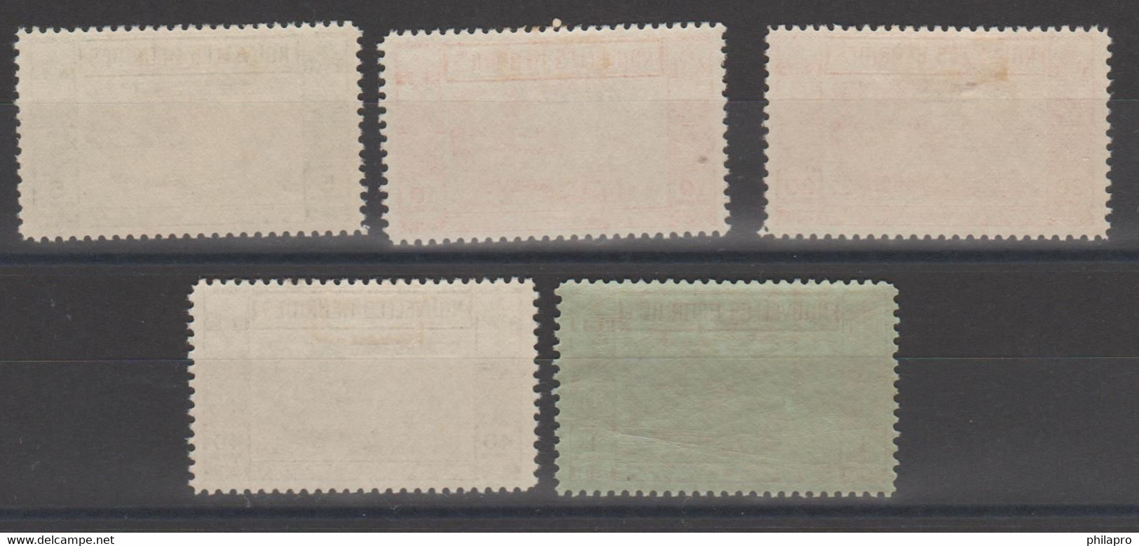 NOUVELLES  HEBRIDES  1941  Yvert  TAXE  N° 11/5 *MH  COMPLETE SET   Ref.  R185 - Unused Stamps