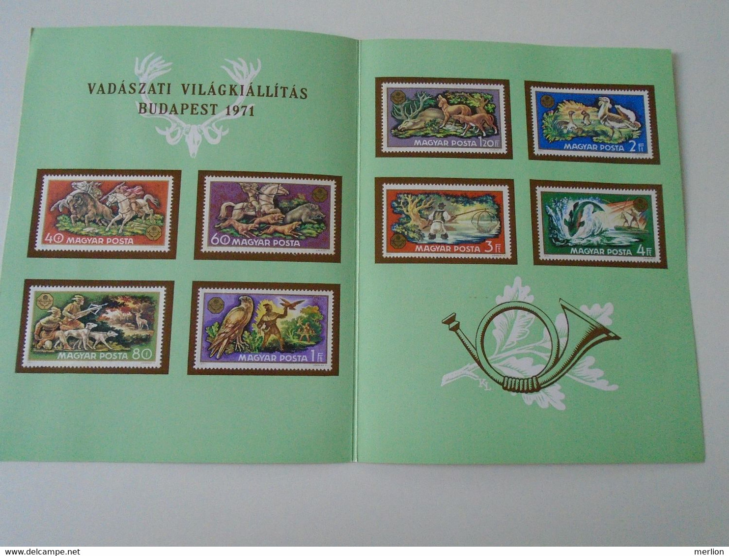 ZA374A001 Hungary  Jagd  Chasse  World Hunting Exhibition  1971  Budapest - Feuillets Souvenir