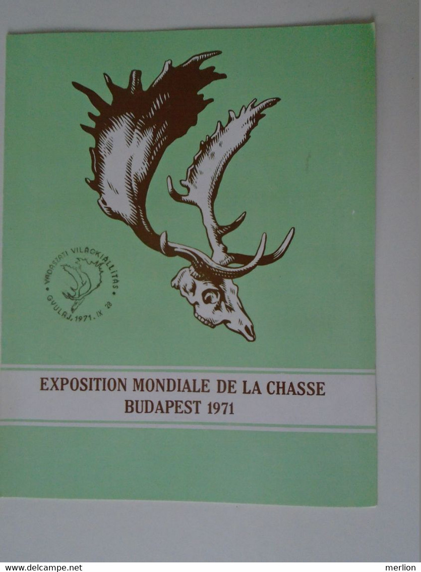 ZA374A002 Hungary  Jagd  Chasse  World Hunting Exhibition  1971  Budapest - Hojas Conmemorativas