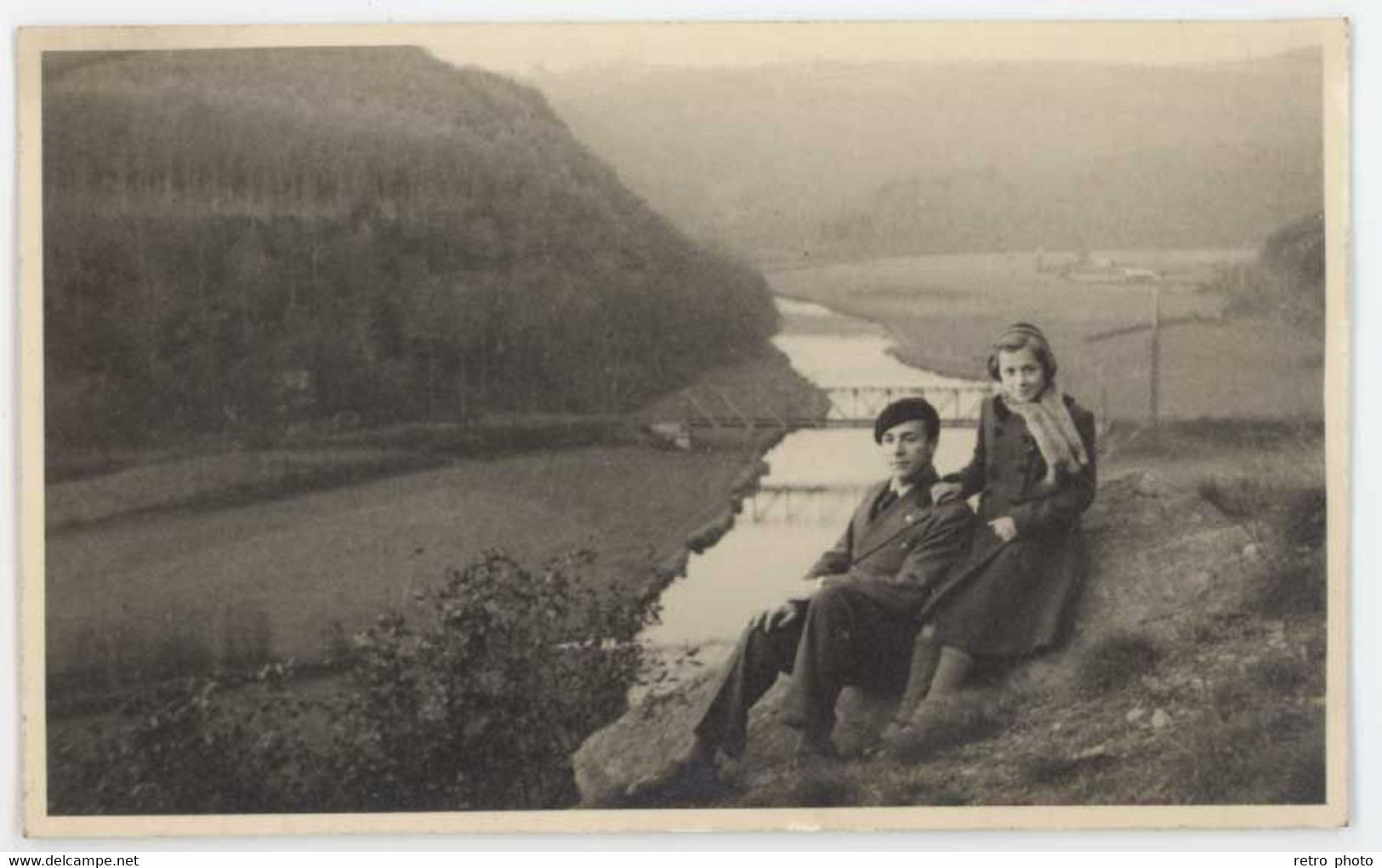 Cpa Carte-photo Belgique - La Roche En Ardennes 1937, Couple - La-Roche-en-Ardenne