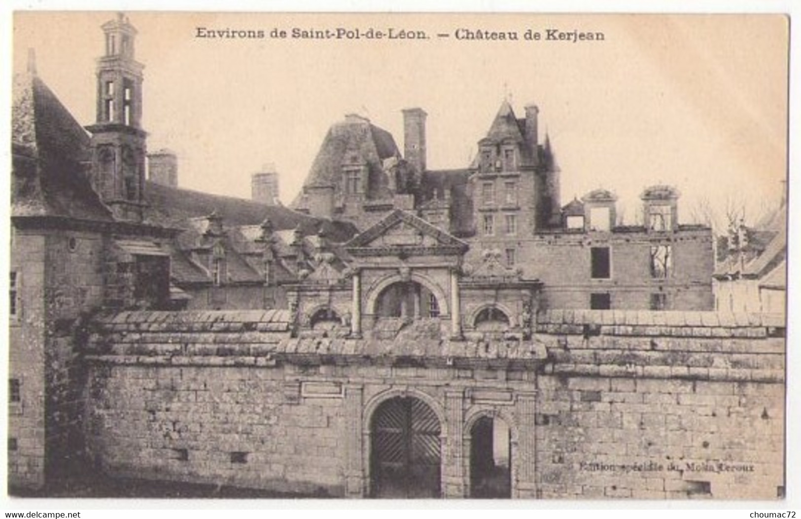 (29) 095, Saint Vougay, Editiion Moka Leroux, Château De Kerjean (renaissance) - Saint-Vougay