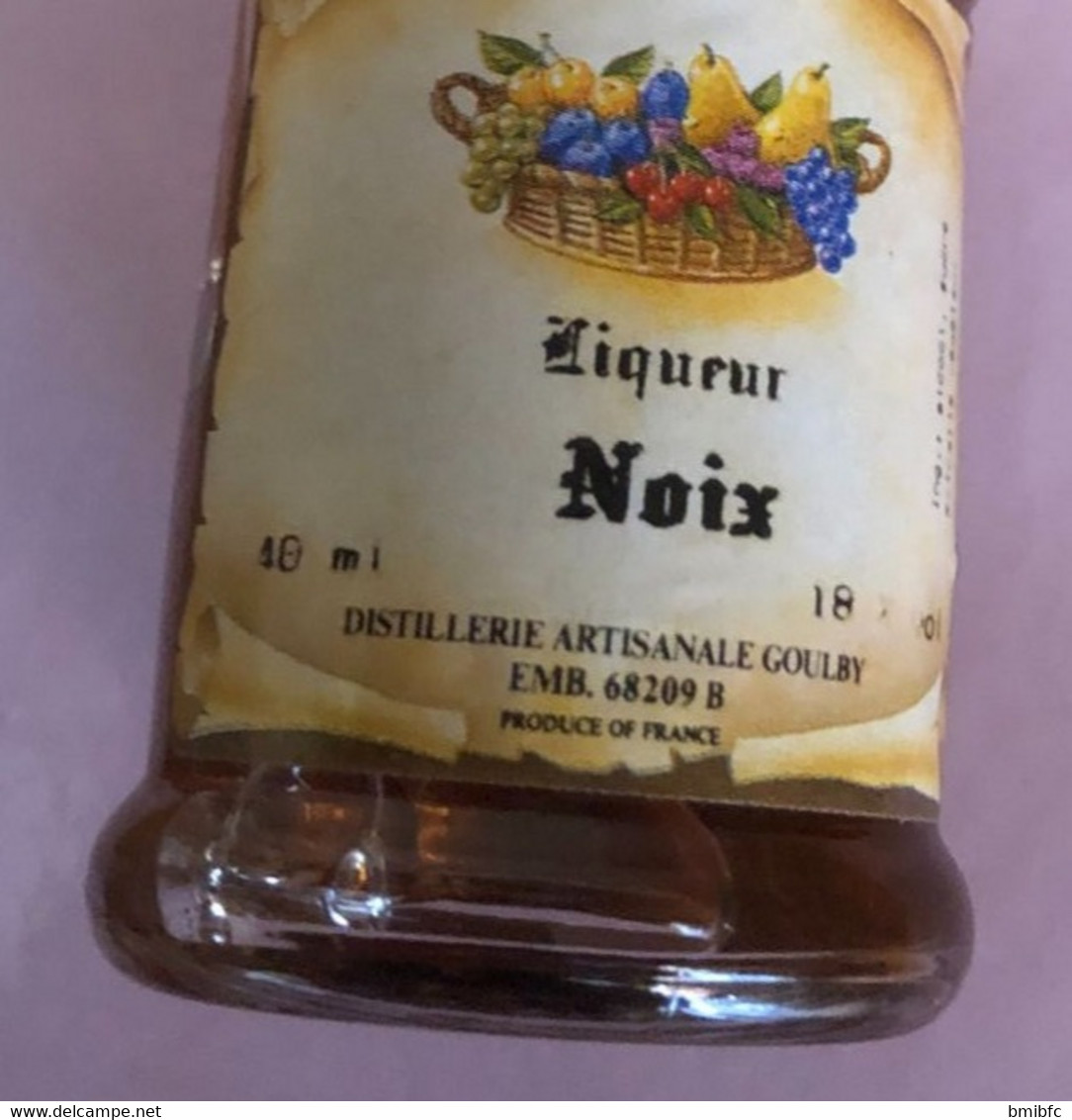 Liqueur Noix - 10 Ml  - Distillerie Artisanale GOULBY - Miniatures