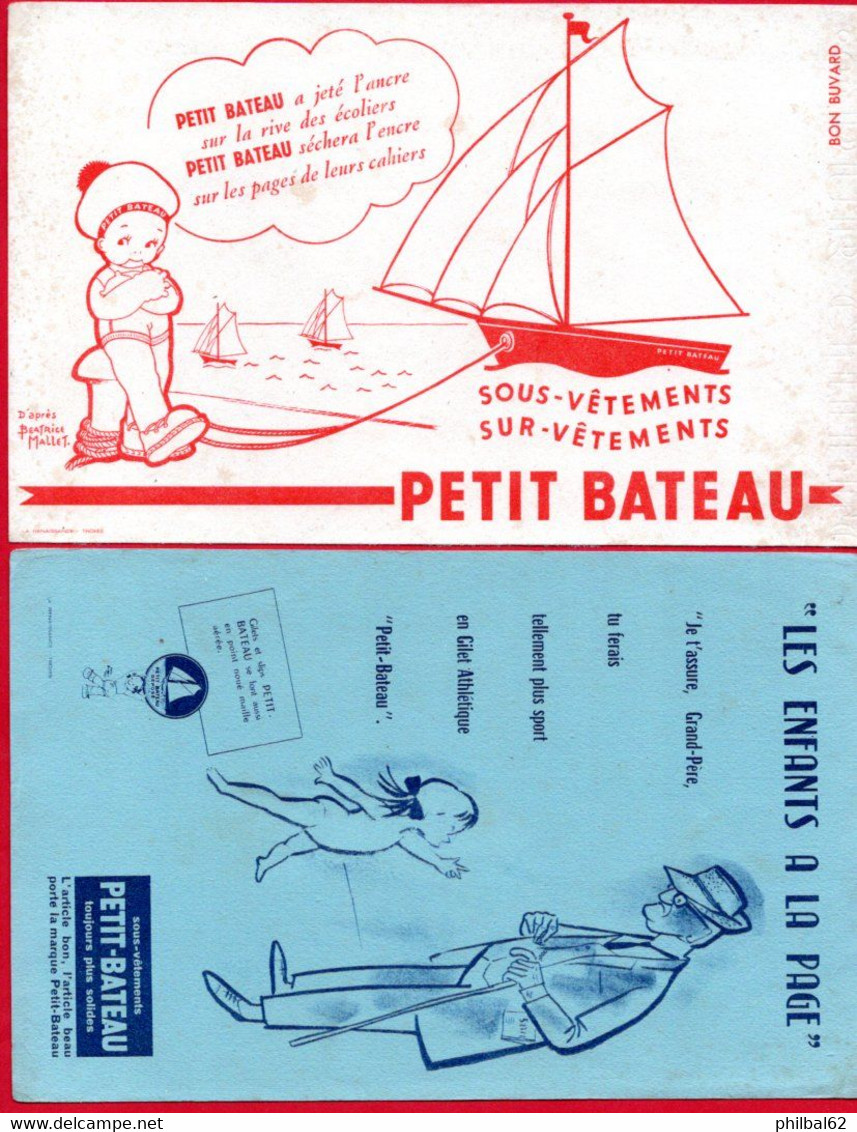 2 Buvards Petit Bateau. - M