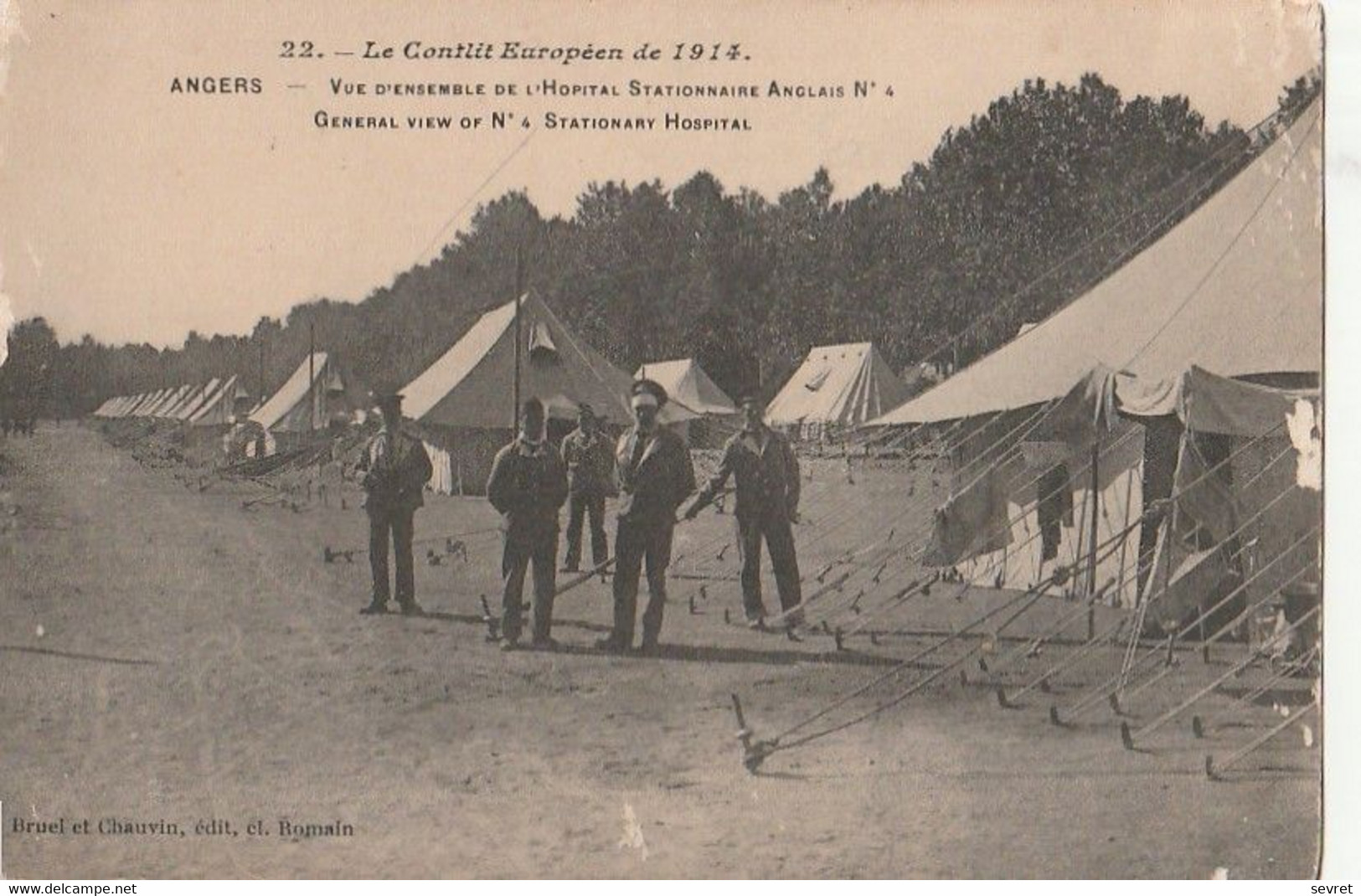 ANGERS. - Le Conflit Européen De 1914. Vue D'ensemble De L'Hôpital  Stationnaire Anglais N°4 - Angers
