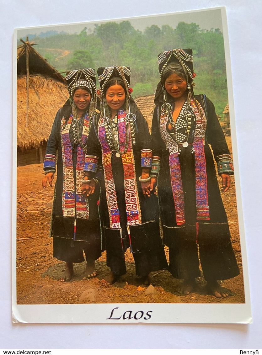 Carte Postale LAOS (envoyée Sous Enveloppe) : FEMMES IKO, Minorité Ethnique VOIR - Laos