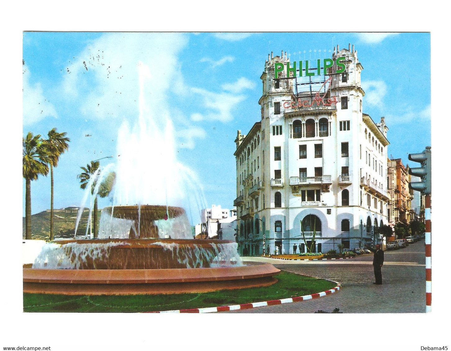 48/ CP Enclave Espagnole : CEUTA : Fontaine à La Place Du G. Galera (timbre Décollé) - Ceuta