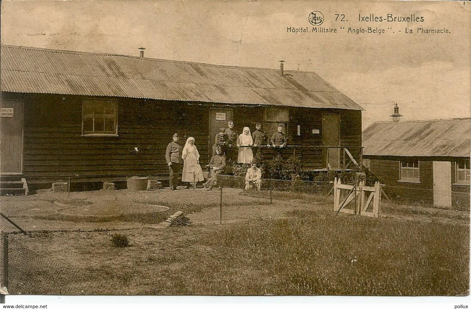 Cpa Ixelles Bruxelles Brussel Hôpital Militaire "Anglo Belge"  La Pharmacie 1925 - Santé, Hôpitaux