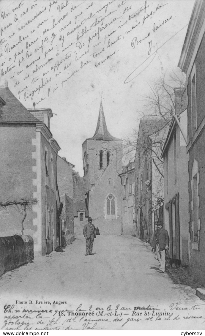 THOUARCE - Rue Saint-Lumin - Animé - Carte Précurseur Datée 1904 - Thouarce