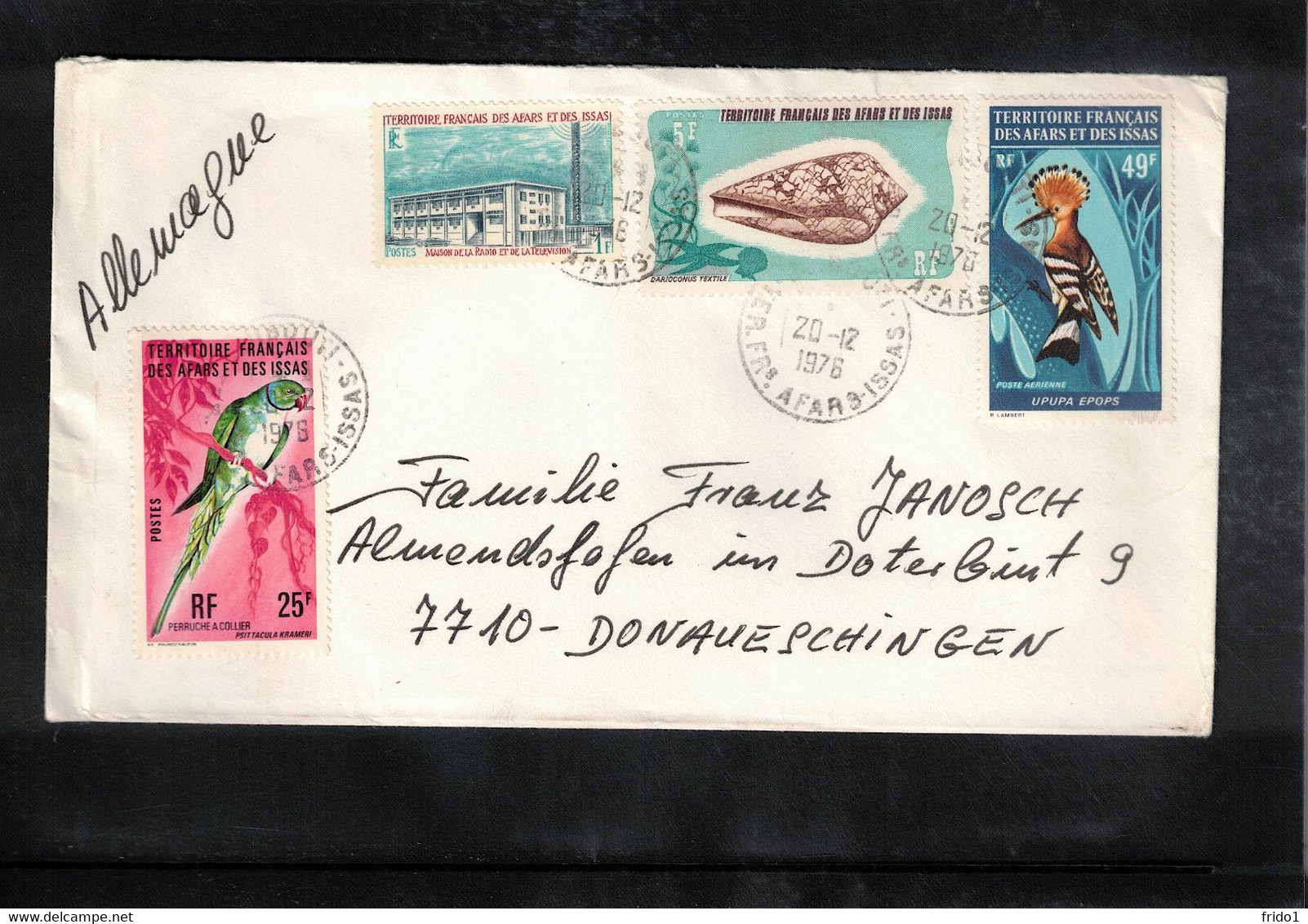 Afars & Issas 1976 Interesting Airmail Letter - Brieven En Documenten