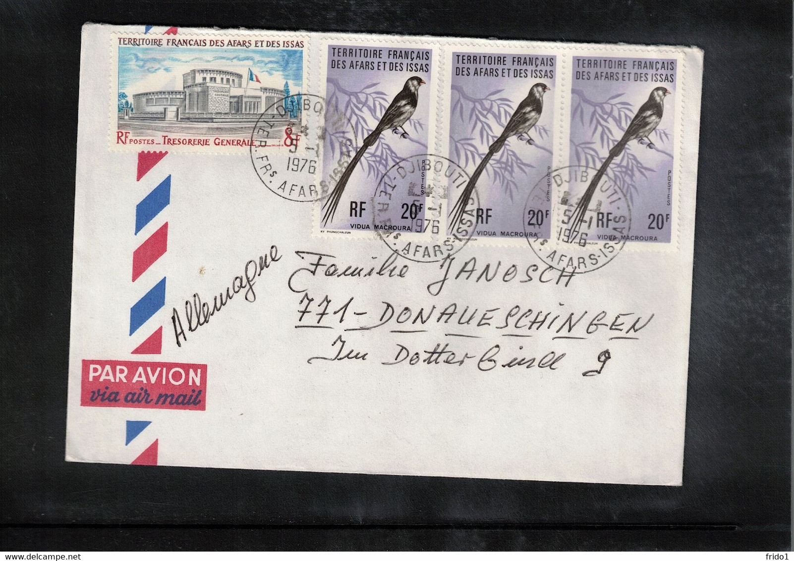 Afars & Issas 1976 Interesting Airmail Letter - Briefe U. Dokumente