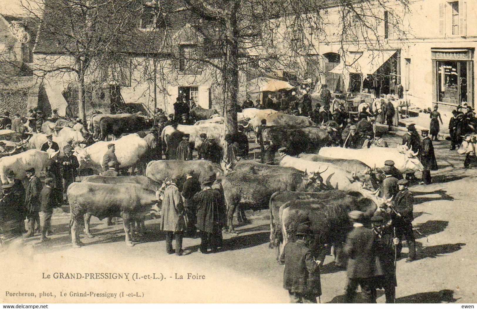 Le Grand-Pressigny. La Foire. (Très Animée) - Le Grand-Pressigny