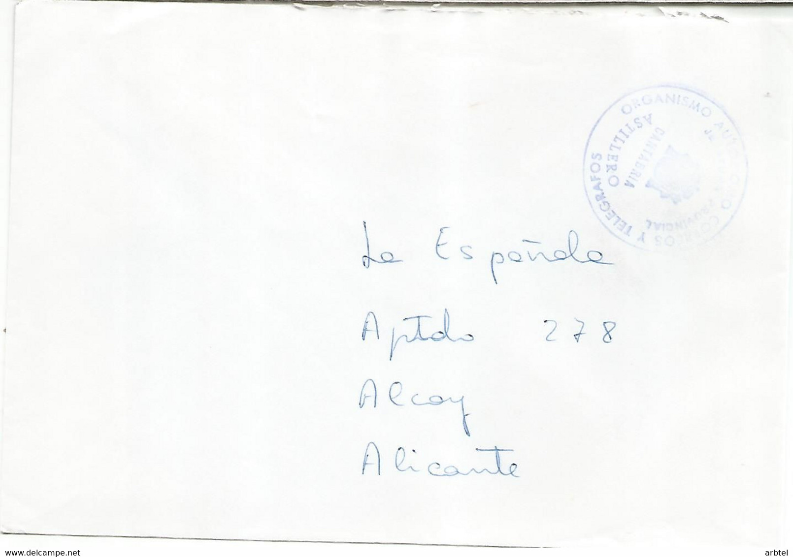 CC CON FRANQUICIA DE CORREOS ASTILLERO CANTABRIA - Postage Free