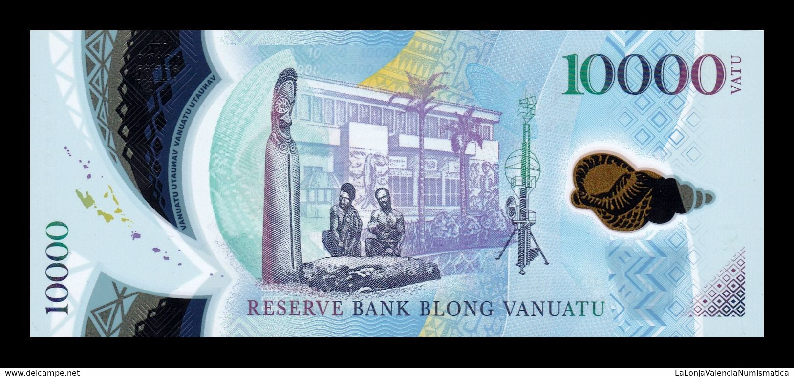 Vanuatu 10000 Vatu Commemorative 2010 Pick 16 Polymer SC UNC - Vanuatu