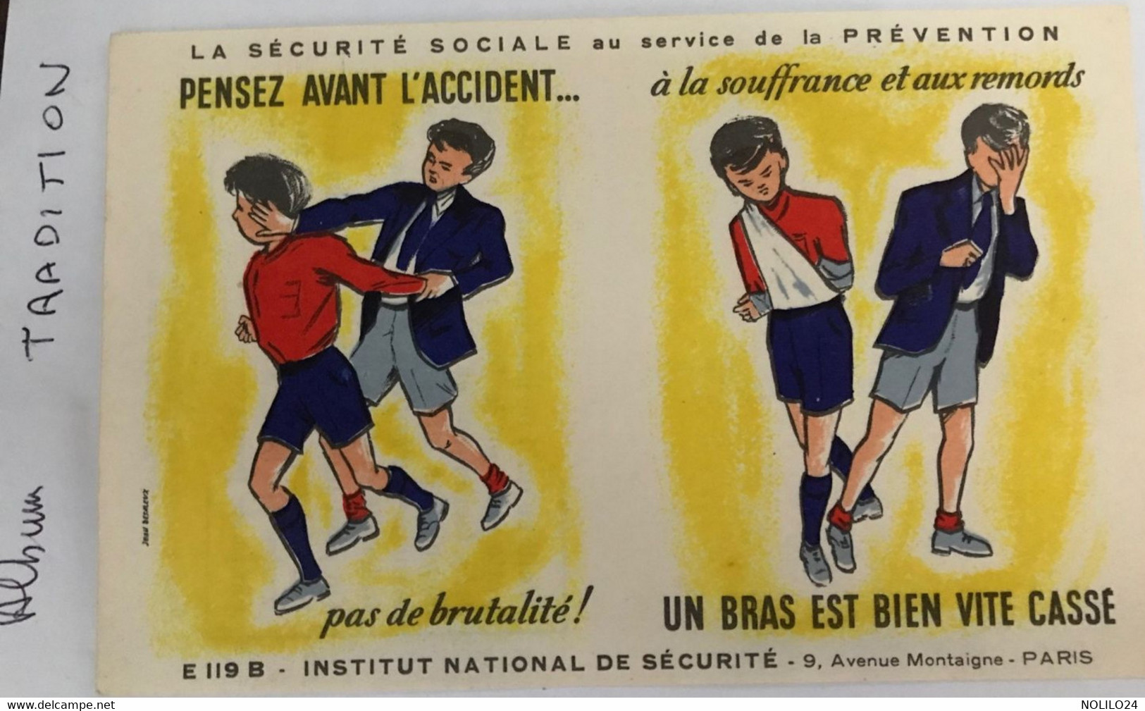 Vignette Sécurité Sociale Au Service De La Prévention, E119 B Institut National De La Sécurité (Affiche De Jean Desaleux - Posters