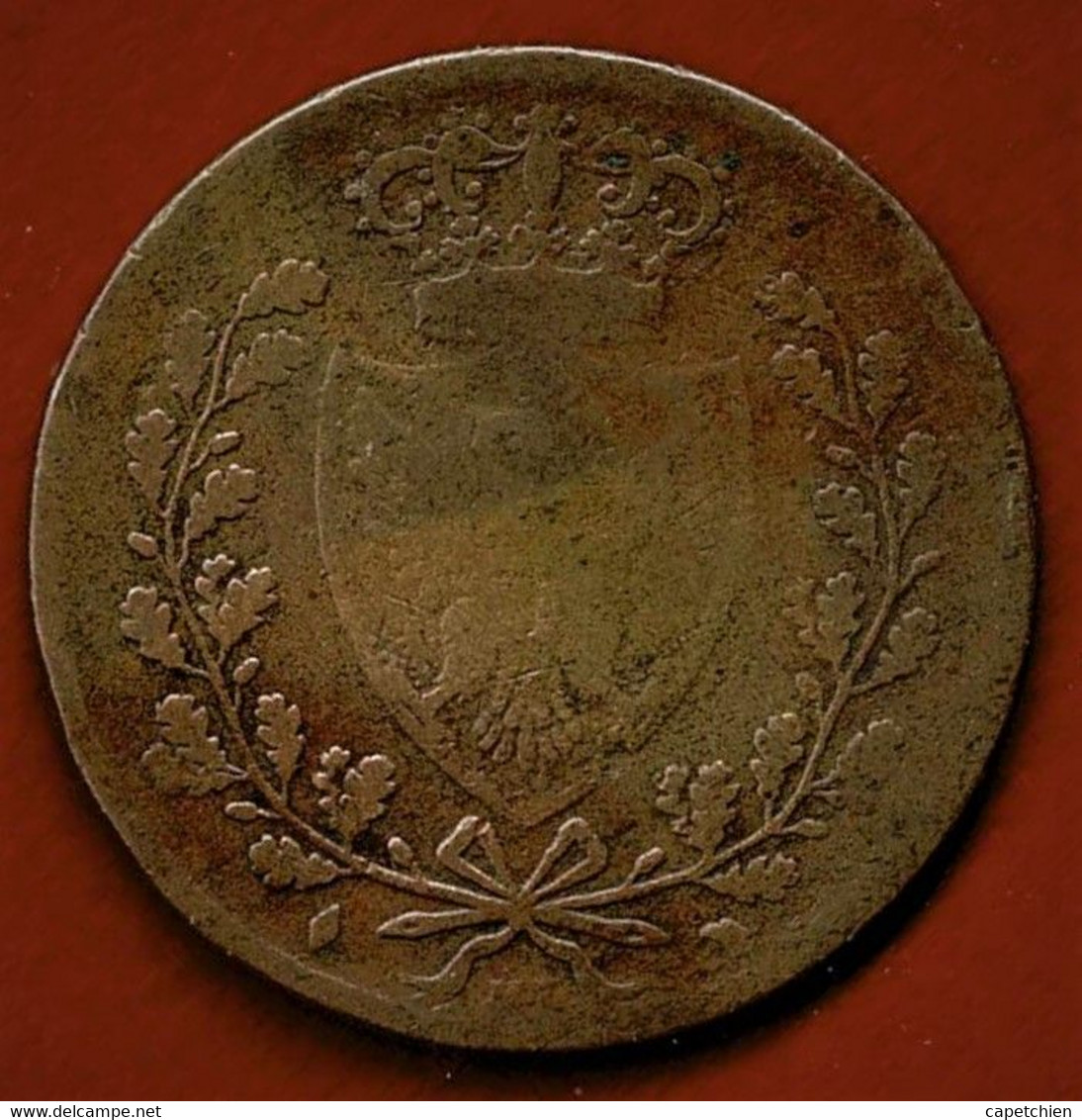 PIECE ITALIENNE Avec UNE CONTREMARQUE MANUELLE * F V 1862 * - Monedas/ De Necesidad