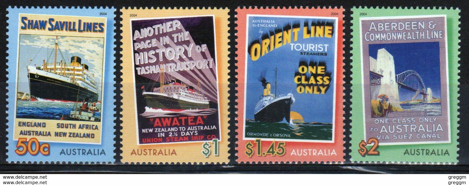 Australia 2004 Set Of Stamps To Celebrate Ocean Liners In Unmounted Mint Condition. - Neufs