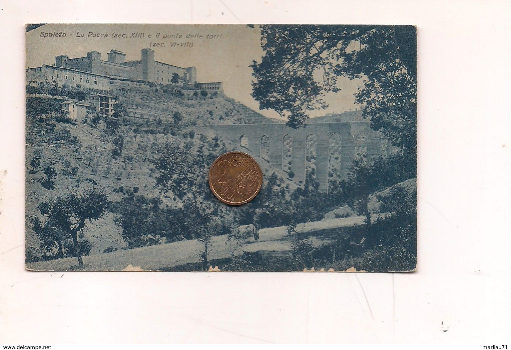 P2661 Umbria SPOLETO Perugia 1932 Viaggiata CASTELLO - Foligno