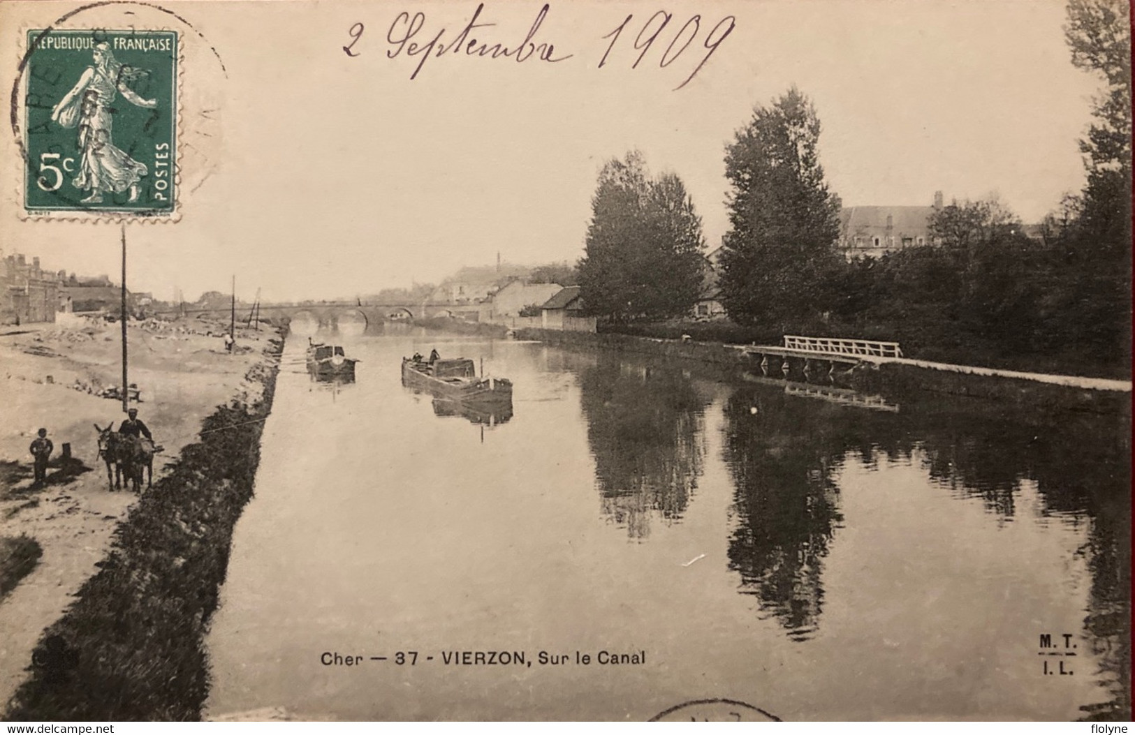 Vierzon - Sur Le Canal - Halage Péniche Batellerie - Vierzon