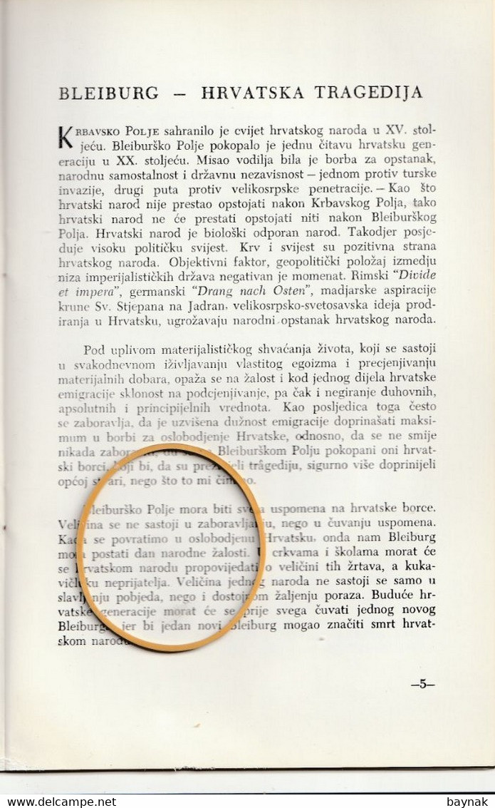 CROATIA  --  NDH, NEZAVISNA DRZ. HRV. - BOOK:  Dr ANTE BUTKOVIC ,, HRVATSKA PROBLEMATIKA ,, -   USTASHA  EMIGRATION