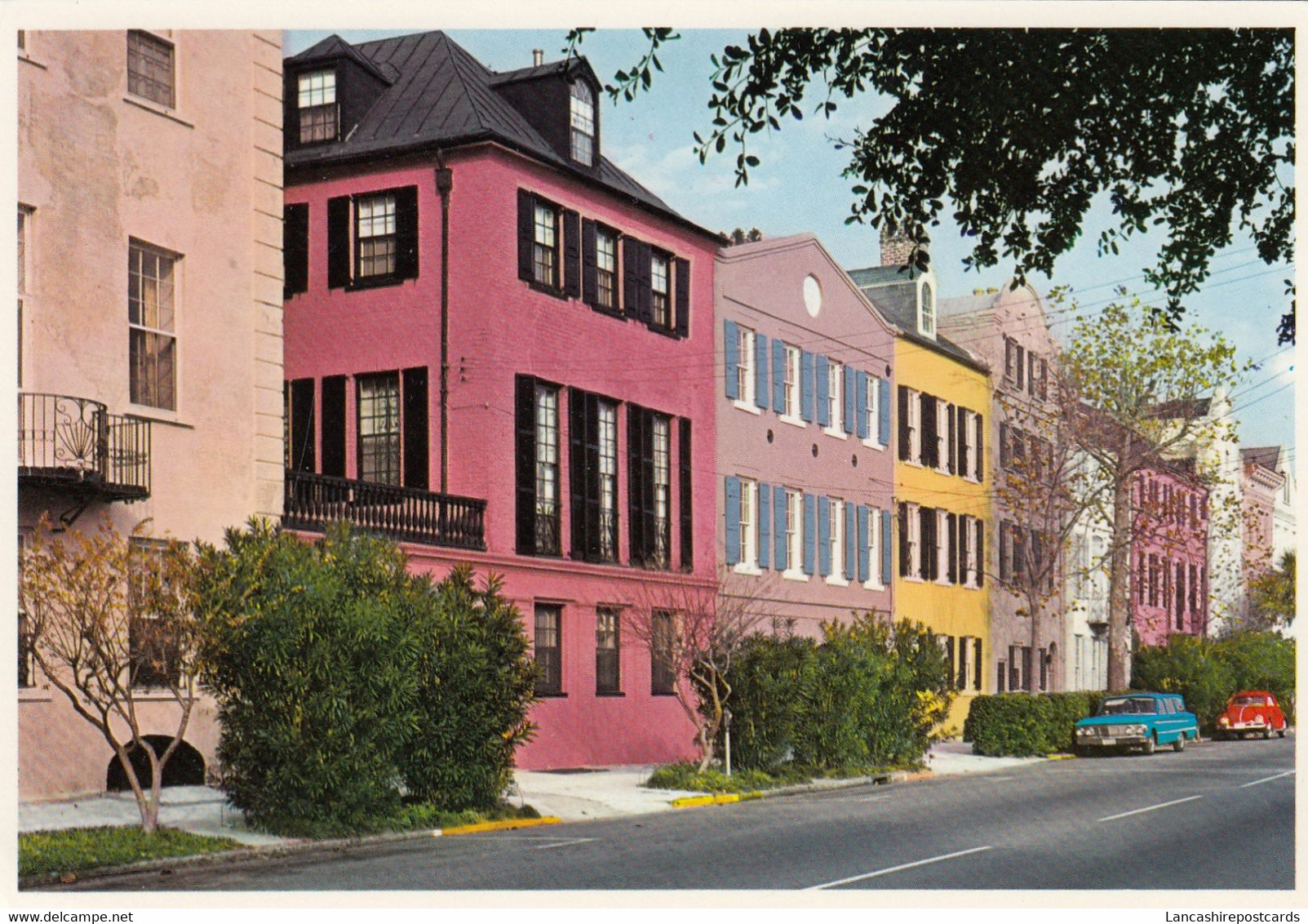 Postcard Rainbow Row Charleston South Carolina  My  Ref B25726 - Charleston